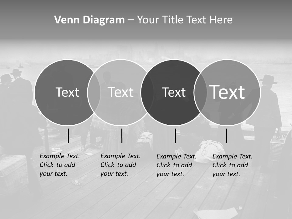 People Warm Themselves In The Dock PowerPoint Template