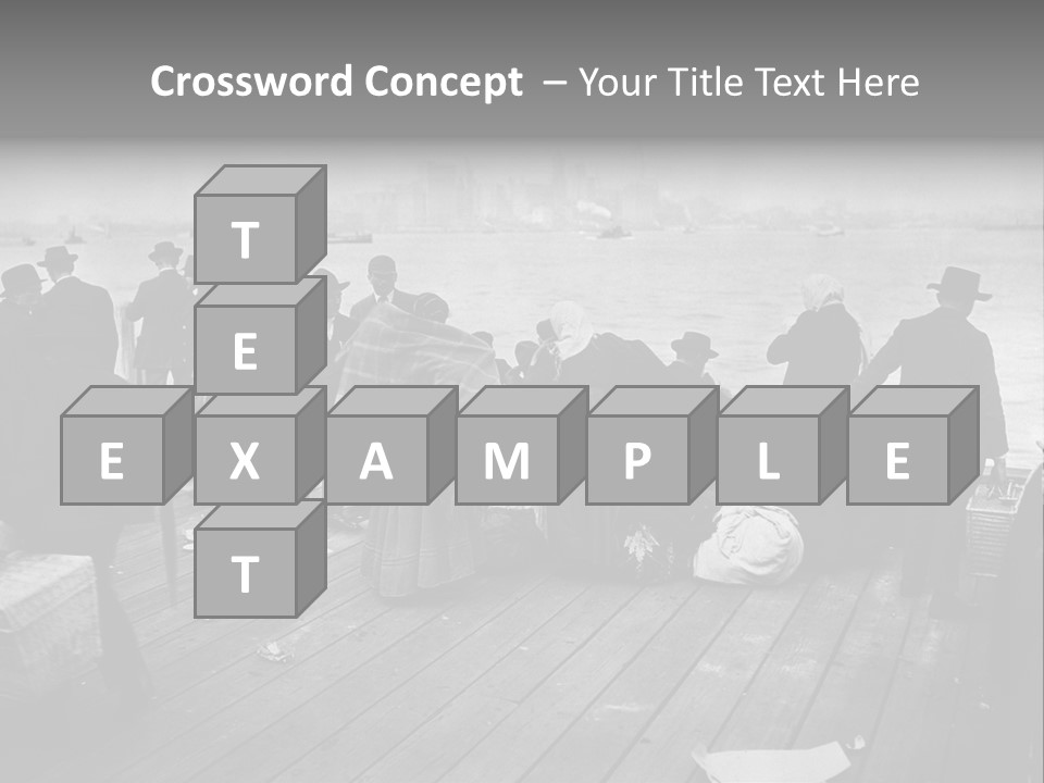 People Warm Themselves In The Dock PowerPoint Template