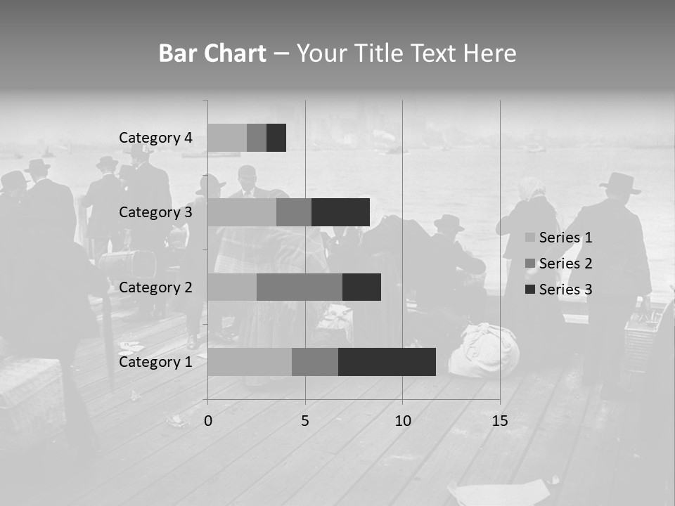 People Warm Themselves In The Dock PowerPoint Template