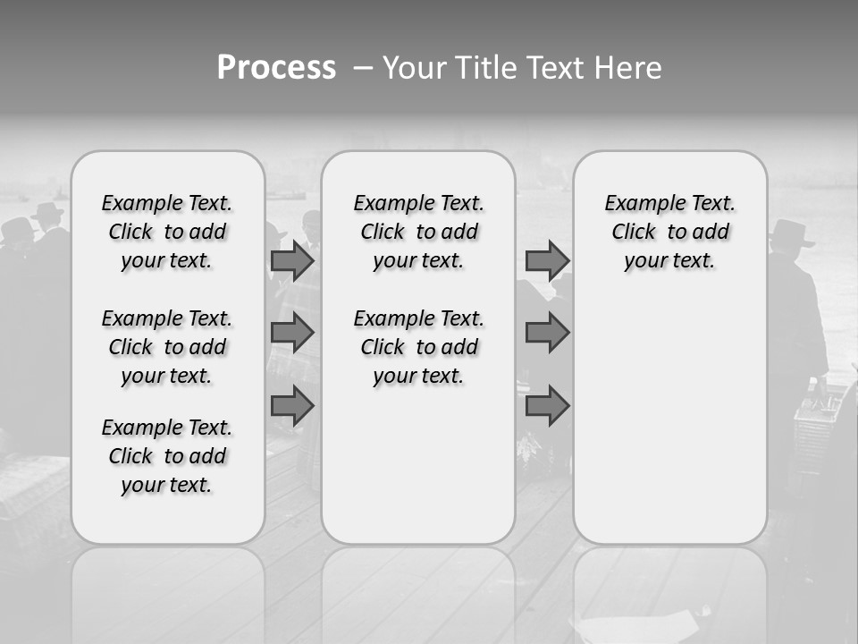People Warm Themselves In The Dock PowerPoint Template