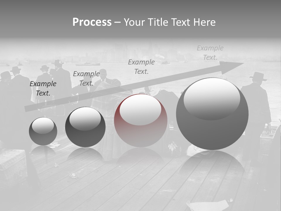 People Warm Themselves In The Dock PowerPoint Template