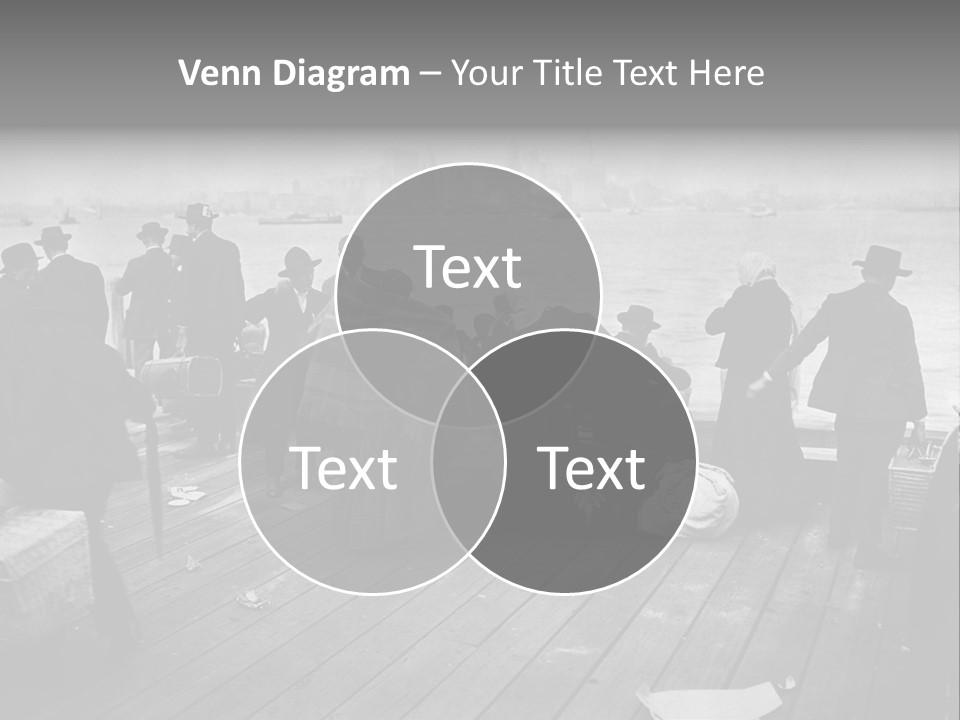 People Warm Themselves In The Dock PowerPoint Template