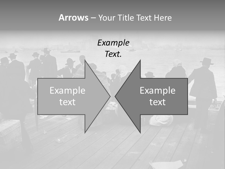People Warm Themselves In The Dock PowerPoint Template
