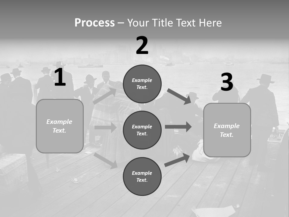 People Warm Themselves In The Dock PowerPoint Template