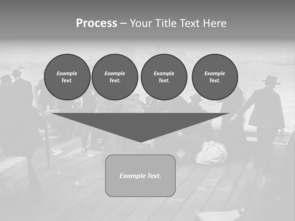 People Warm Themselves In The Dock PowerPoint Template