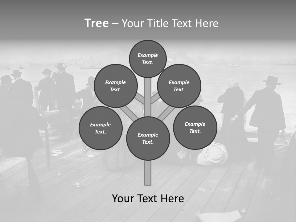 People Warm Themselves In The Dock PowerPoint Template