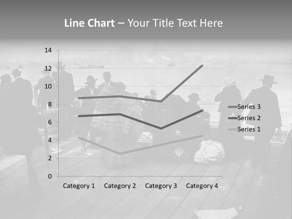 People Warm Themselves In The Dock PowerPoint Template