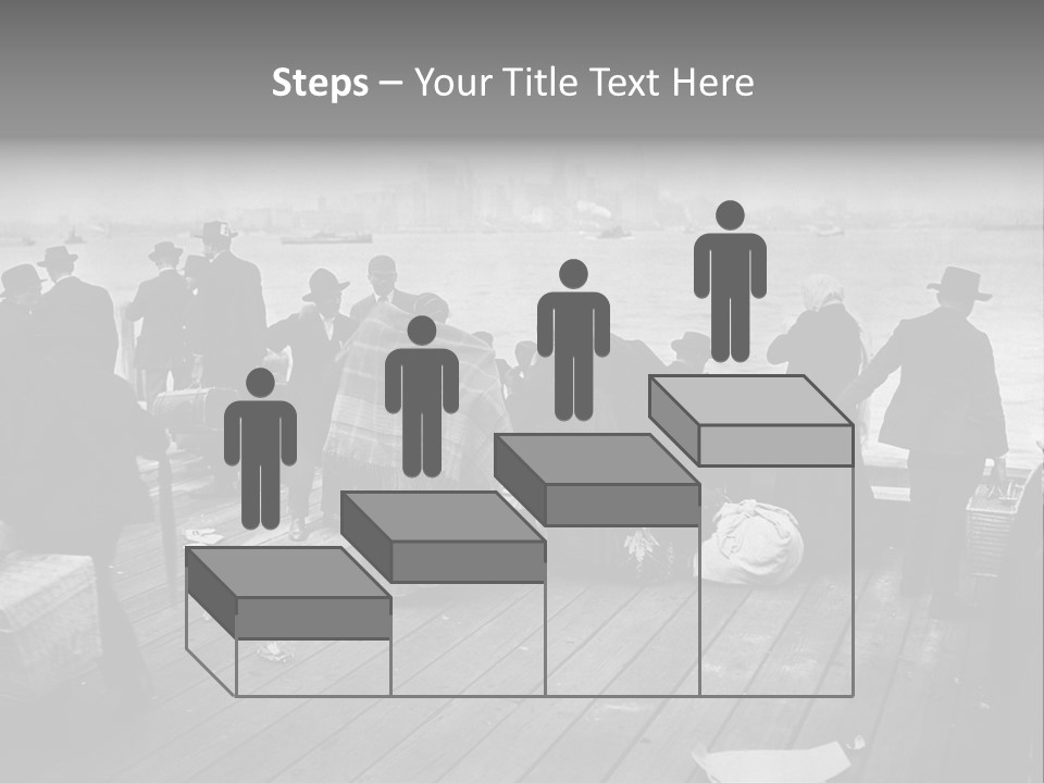 People Warm Themselves In The Dock PowerPoint Template