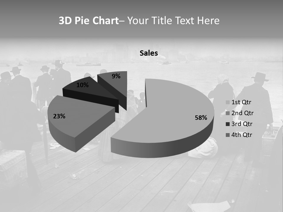 People Warm Themselves In The Dock PowerPoint Template