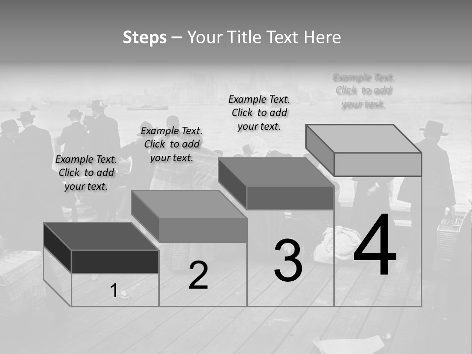 People Warm Themselves In The Dock PowerPoint Template