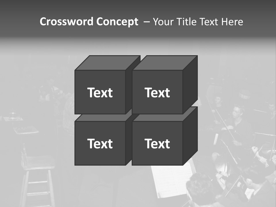 Conductor And His Orchestra PowerPoint Template