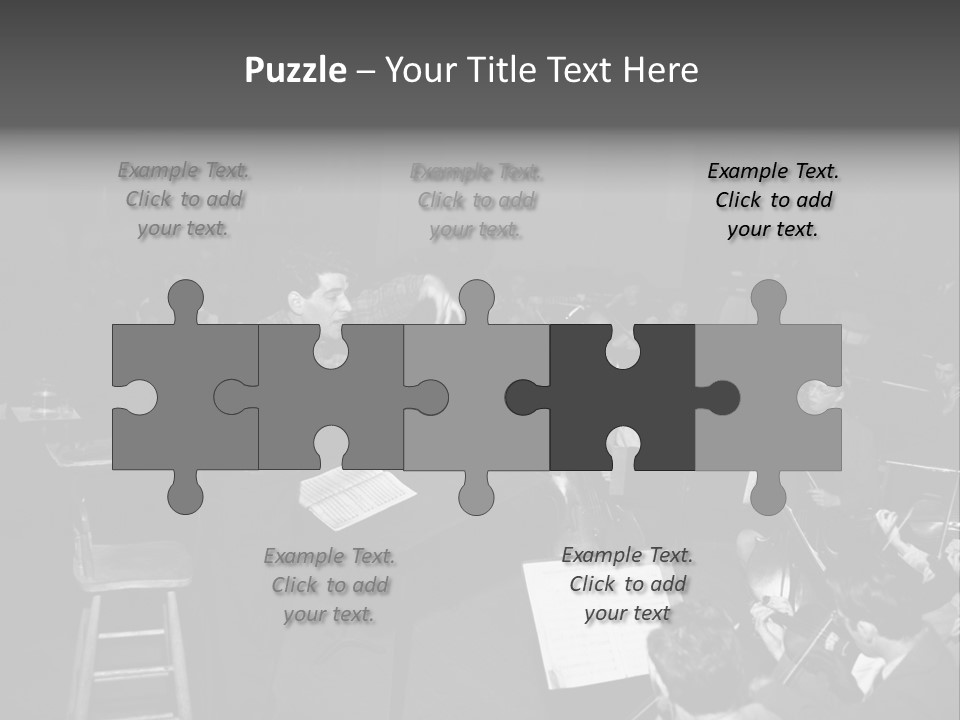 Conductor And His Orchestra PowerPoint Template