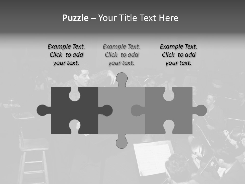 Conductor And His Orchestra PowerPoint Template