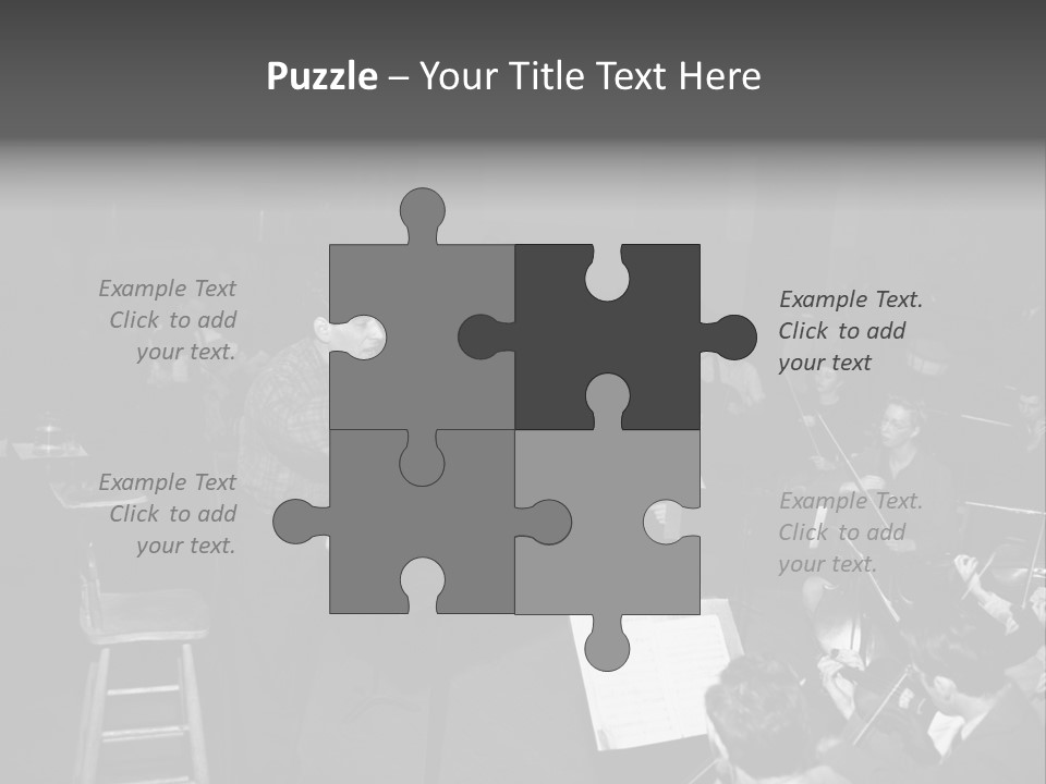 Conductor And His Orchestra PowerPoint Template