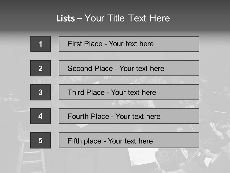 Conductor And His Orchestra PowerPoint Template