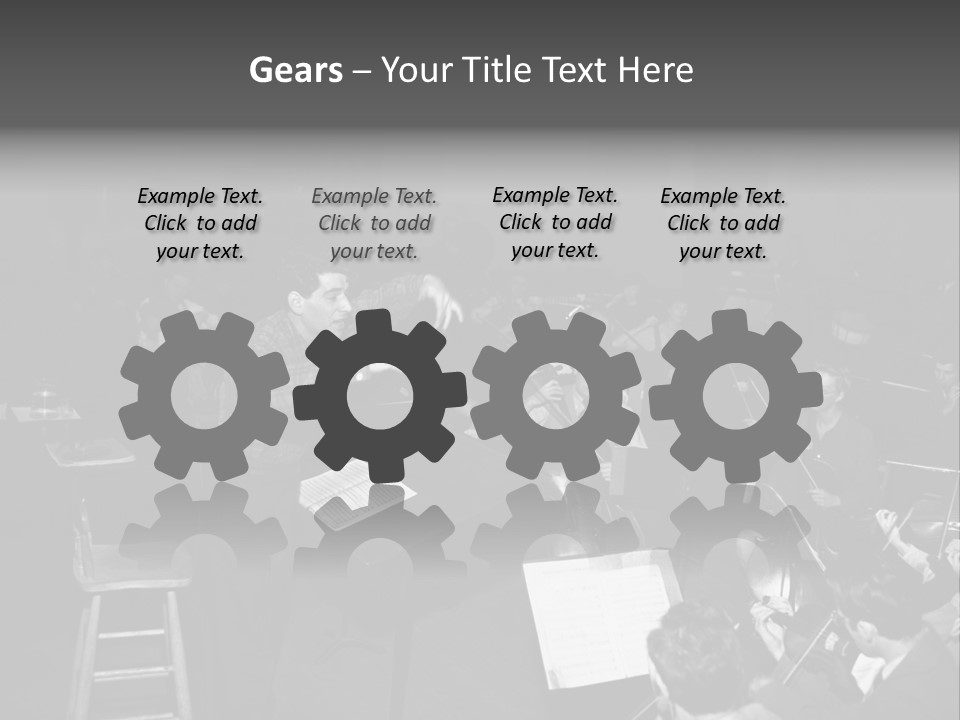 Conductor And His Orchestra PowerPoint Template