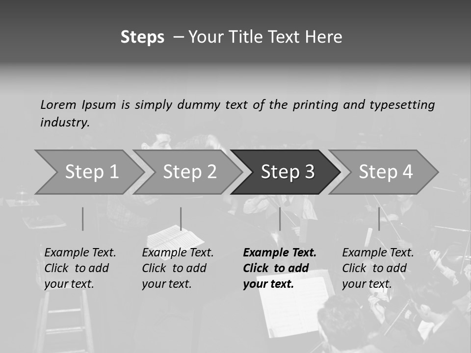 Conductor And His Orchestra PowerPoint Template