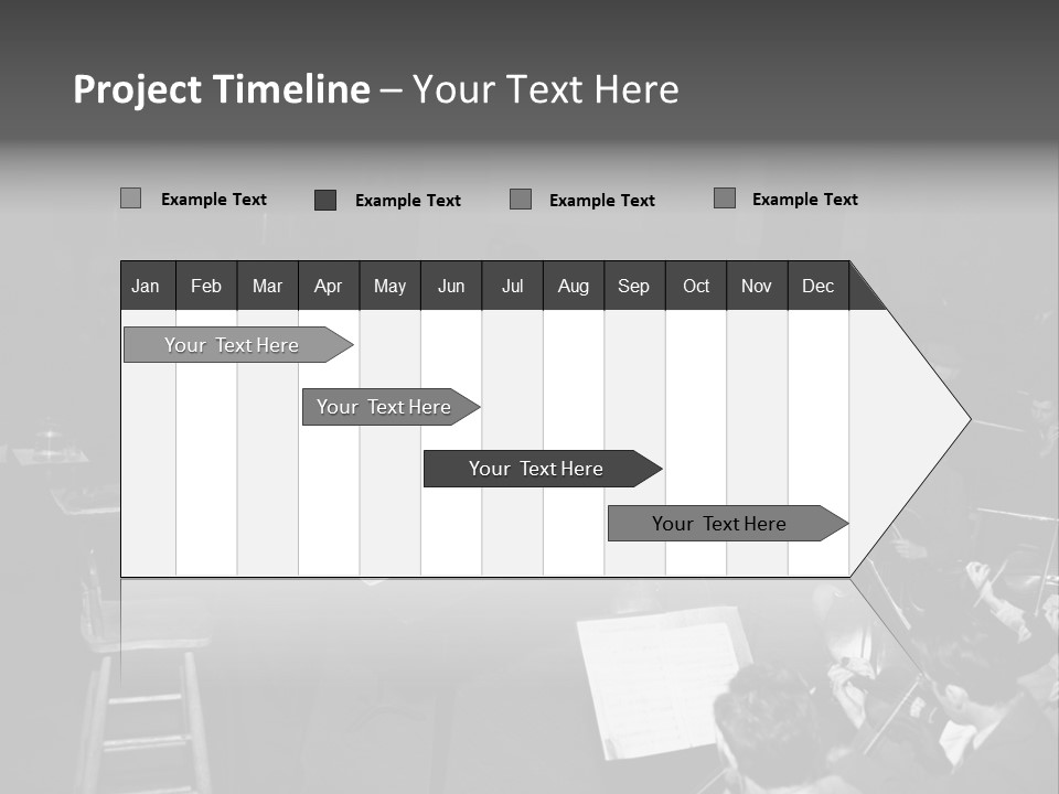 Conductor And His Orchestra PowerPoint Template