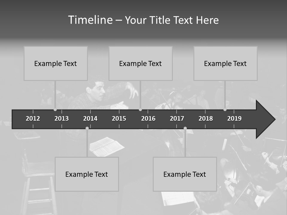 Conductor And His Orchestra PowerPoint Template
