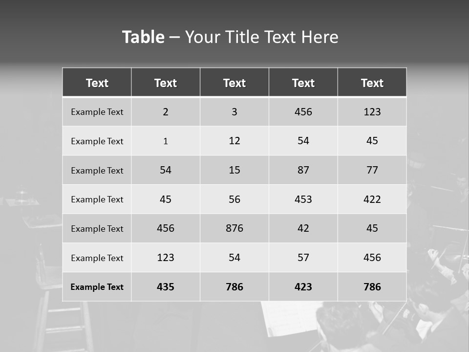 Conductor And His Orchestra PowerPoint Template