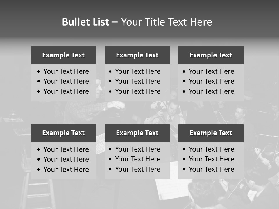 Conductor And His Orchestra PowerPoint Template