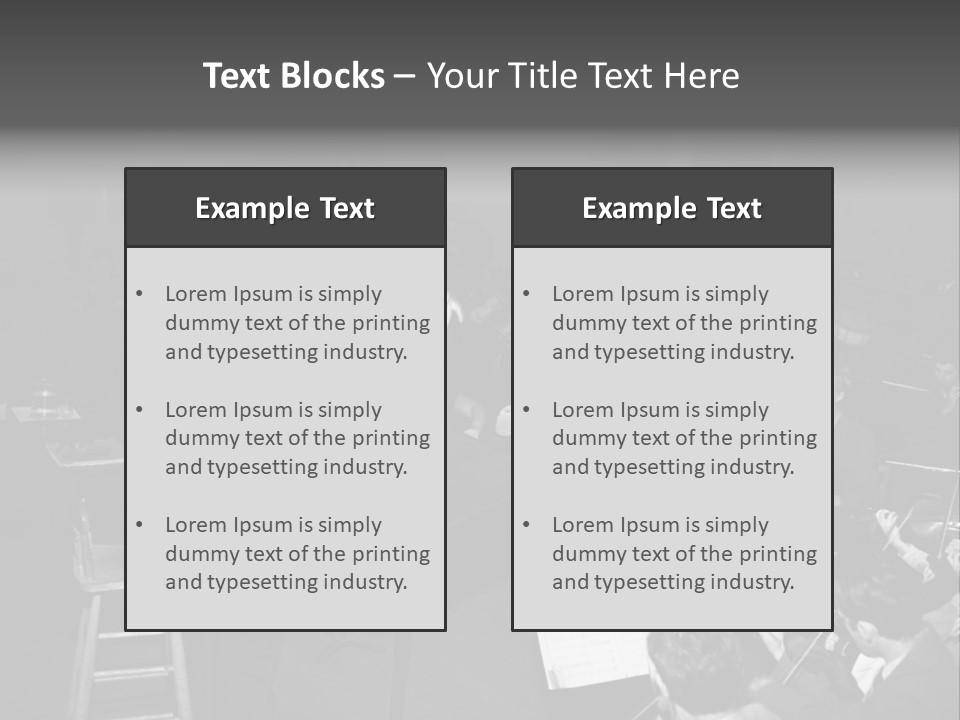 Conductor And His Orchestra PowerPoint Template