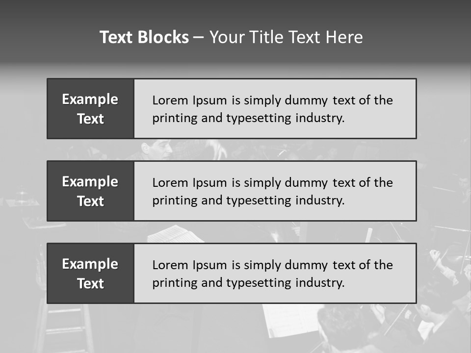 Conductor And His Orchestra PowerPoint Template