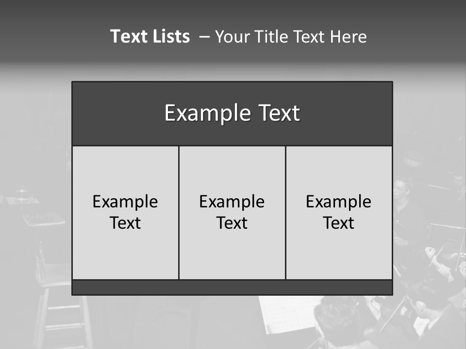 Conductor And His Orchestra PowerPoint Template