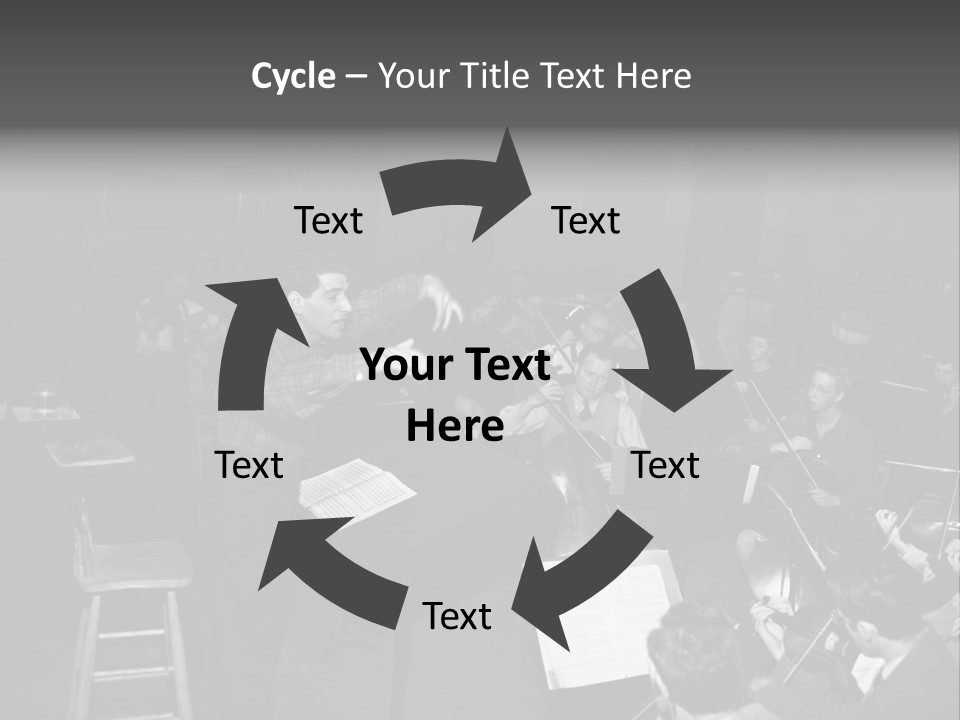 Conductor And His Orchestra PowerPoint Template