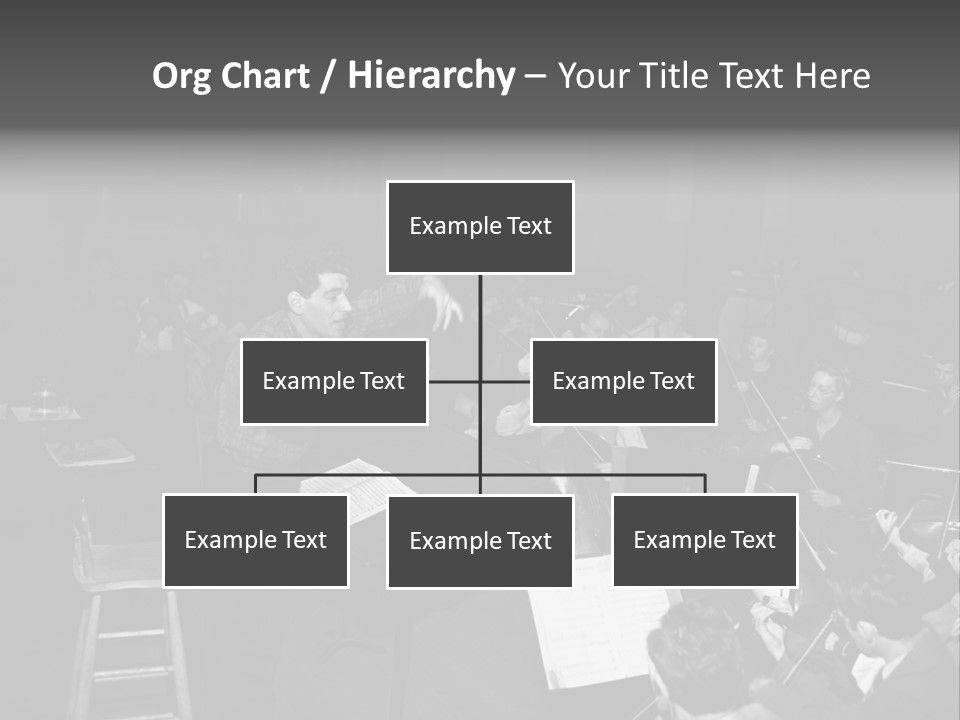 Conductor And His Orchestra PowerPoint Template