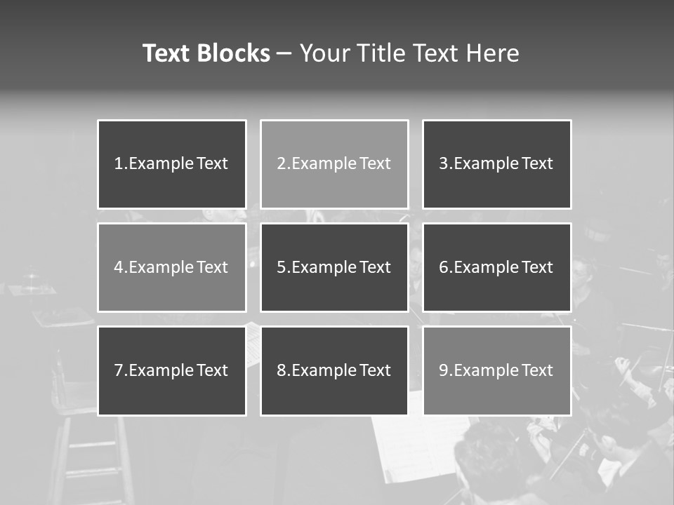 Conductor And His Orchestra PowerPoint Template
