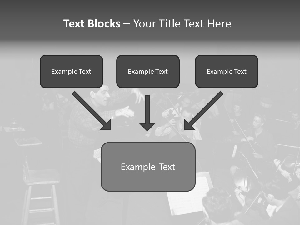 Conductor And His Orchestra PowerPoint Template