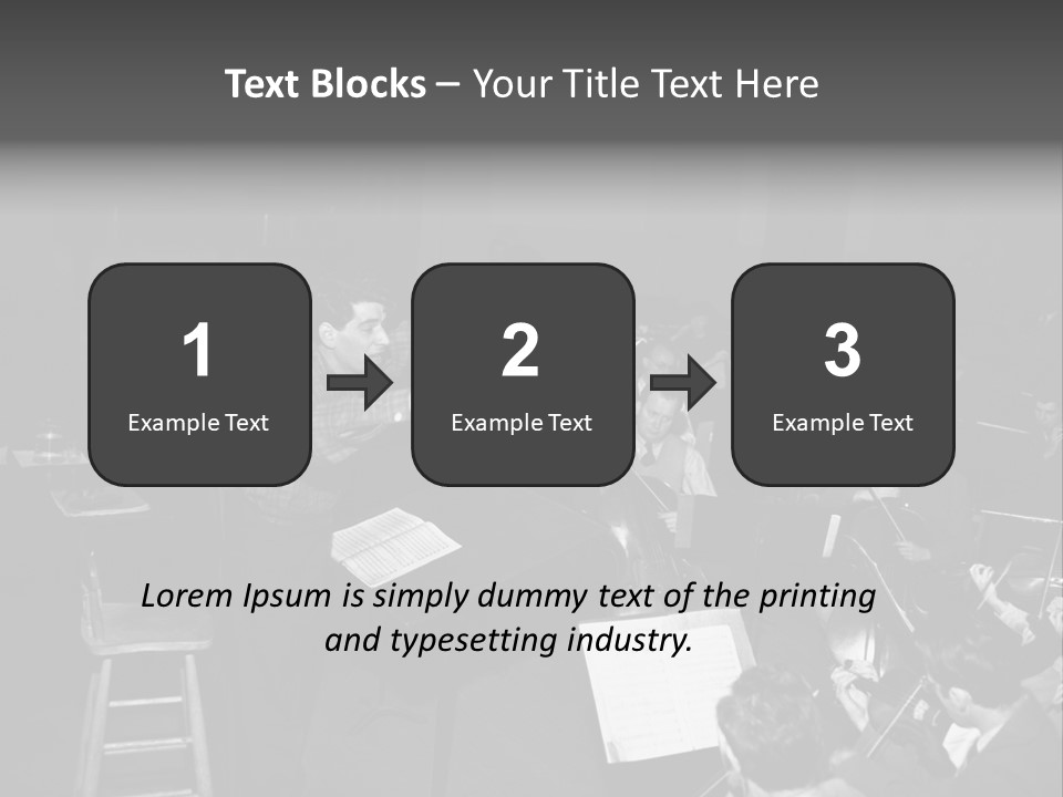 Conductor And His Orchestra PowerPoint Template