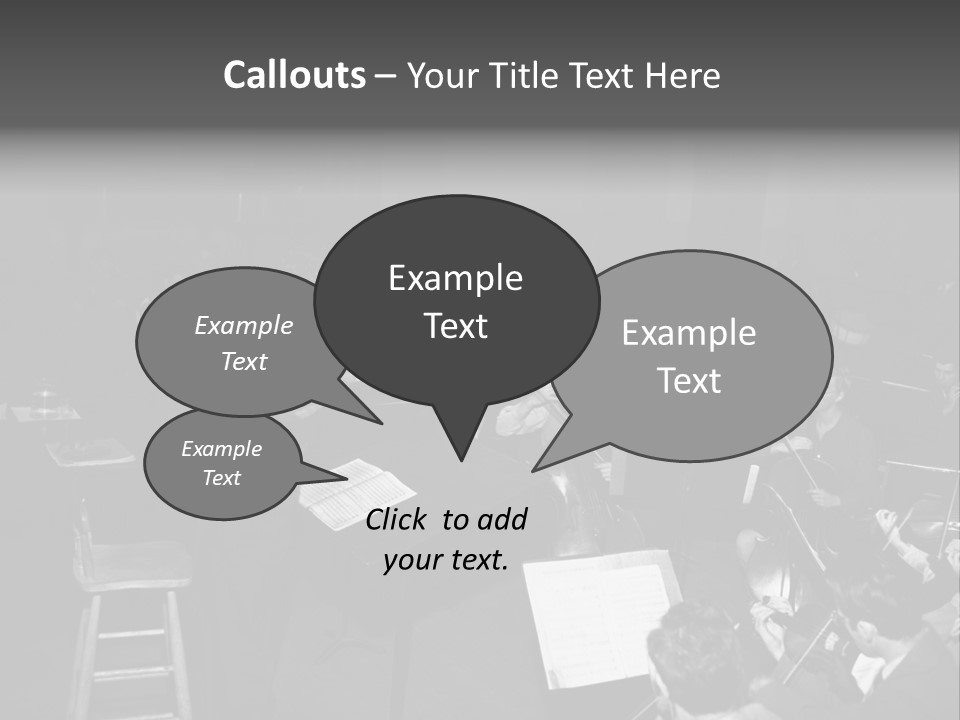 Conductor And His Orchestra PowerPoint Template