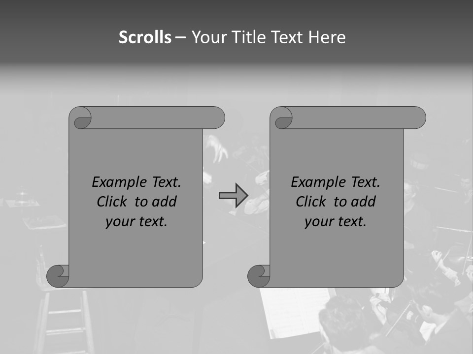 Conductor And His Orchestra PowerPoint Template