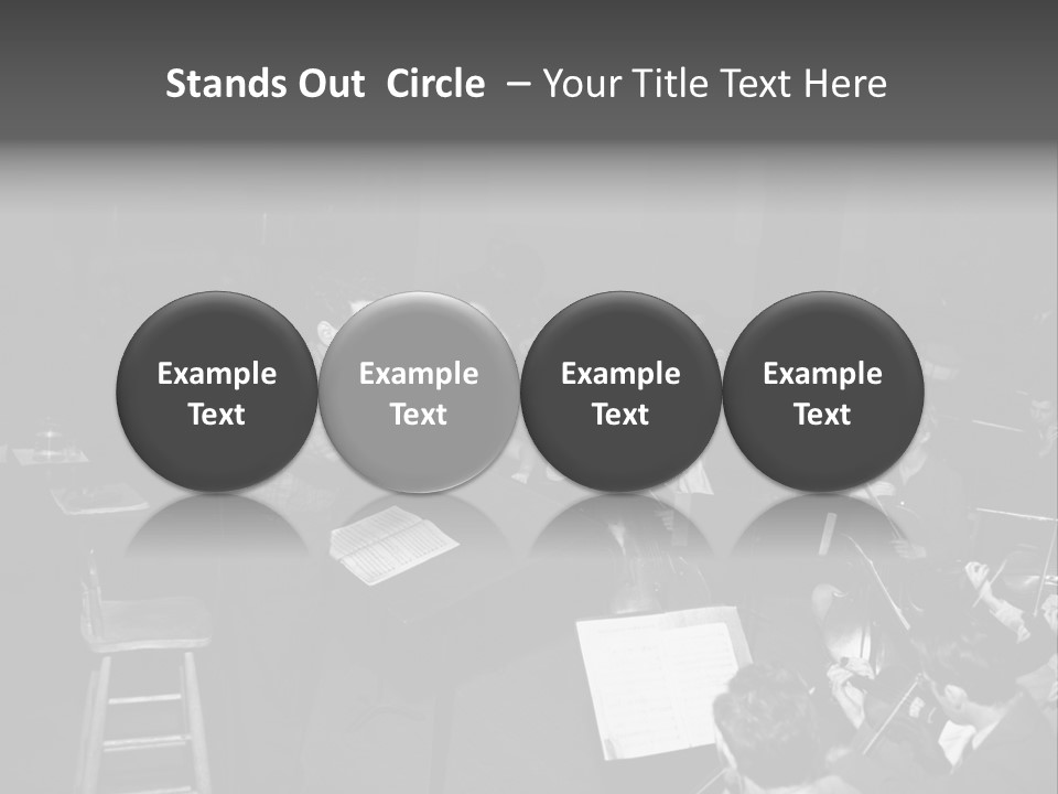 Conductor And His Orchestra PowerPoint Template