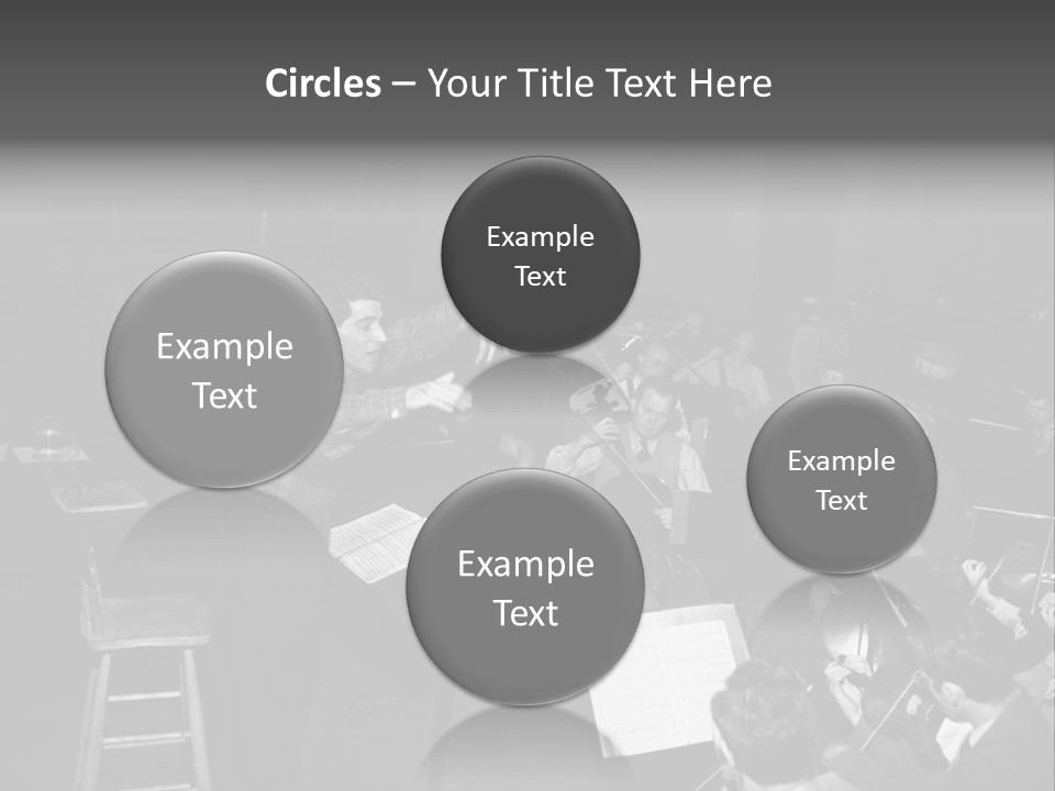 Conductor And His Orchestra PowerPoint Template