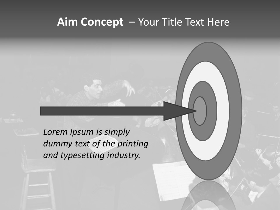 Conductor And His Orchestra PowerPoint Template