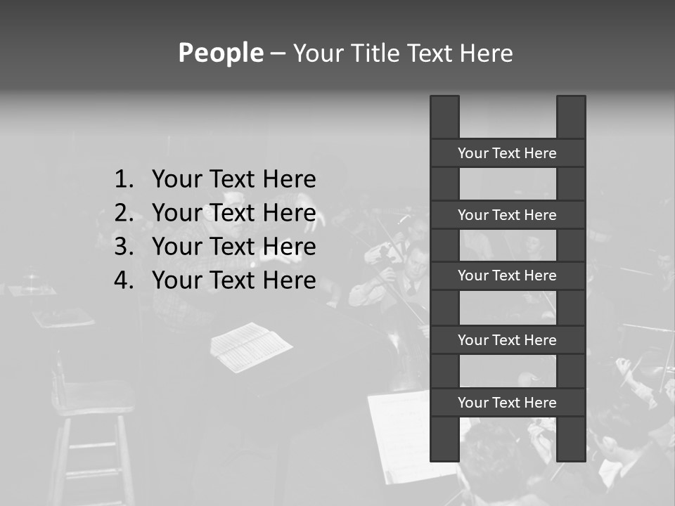 Conductor And His Orchestra PowerPoint Template