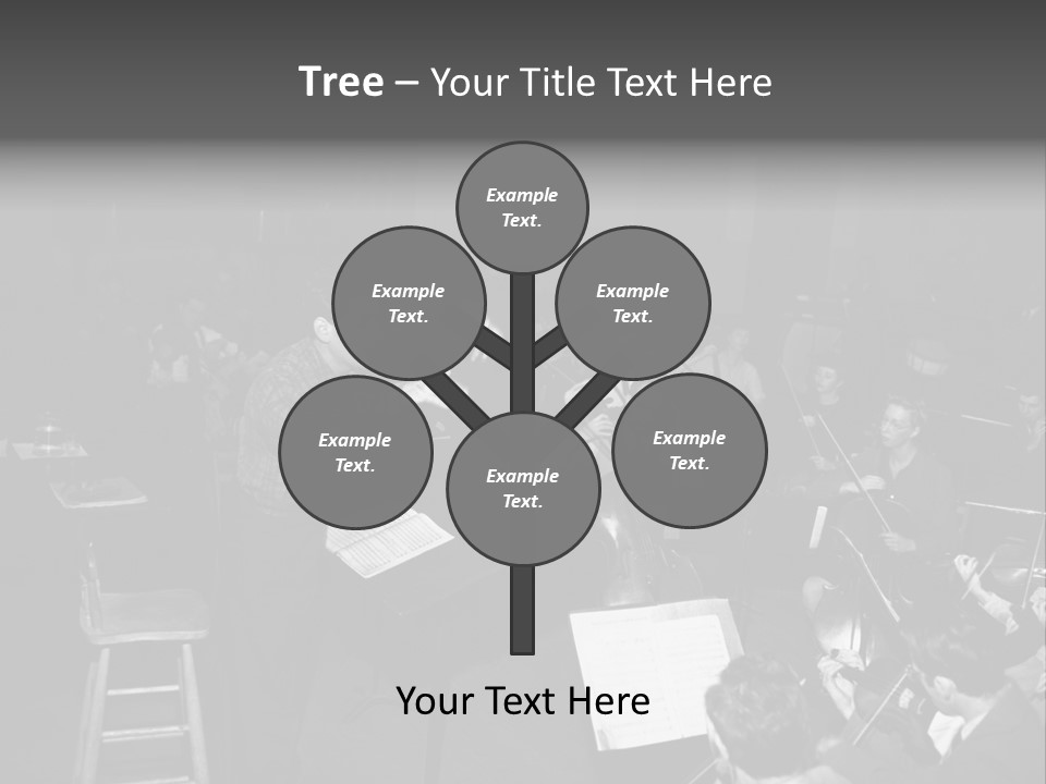 Conductor And His Orchestra PowerPoint Template