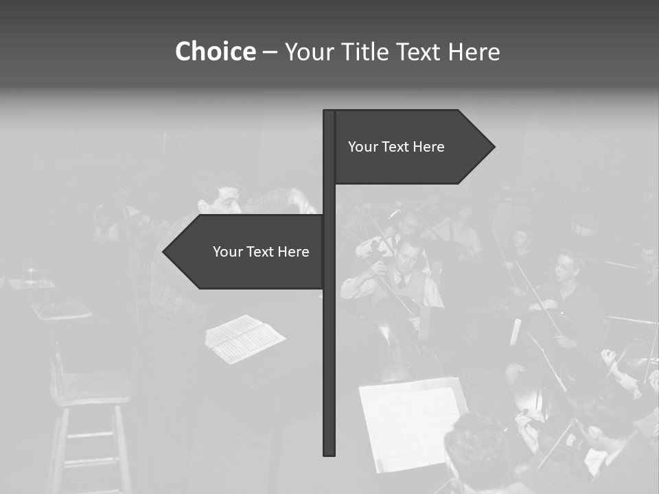 Conductor And His Orchestra PowerPoint Template
