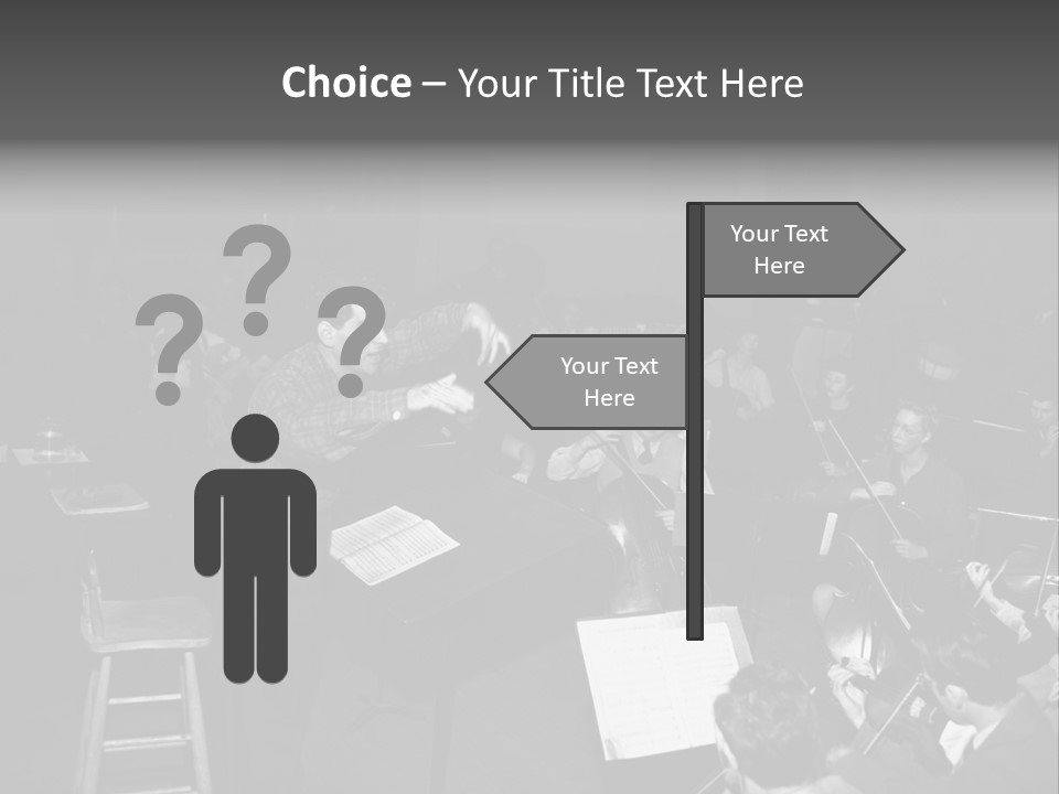 Conductor And His Orchestra PowerPoint Template