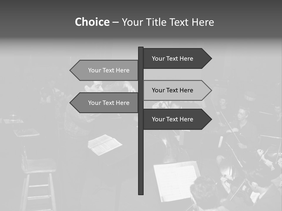 Conductor And His Orchestra PowerPoint Template