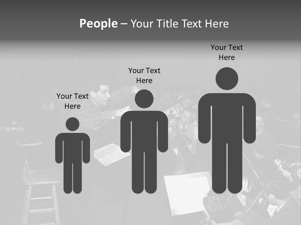 Conductor And His Orchestra PowerPoint Template