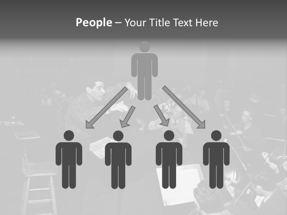 Conductor And His Orchestra PowerPoint Template