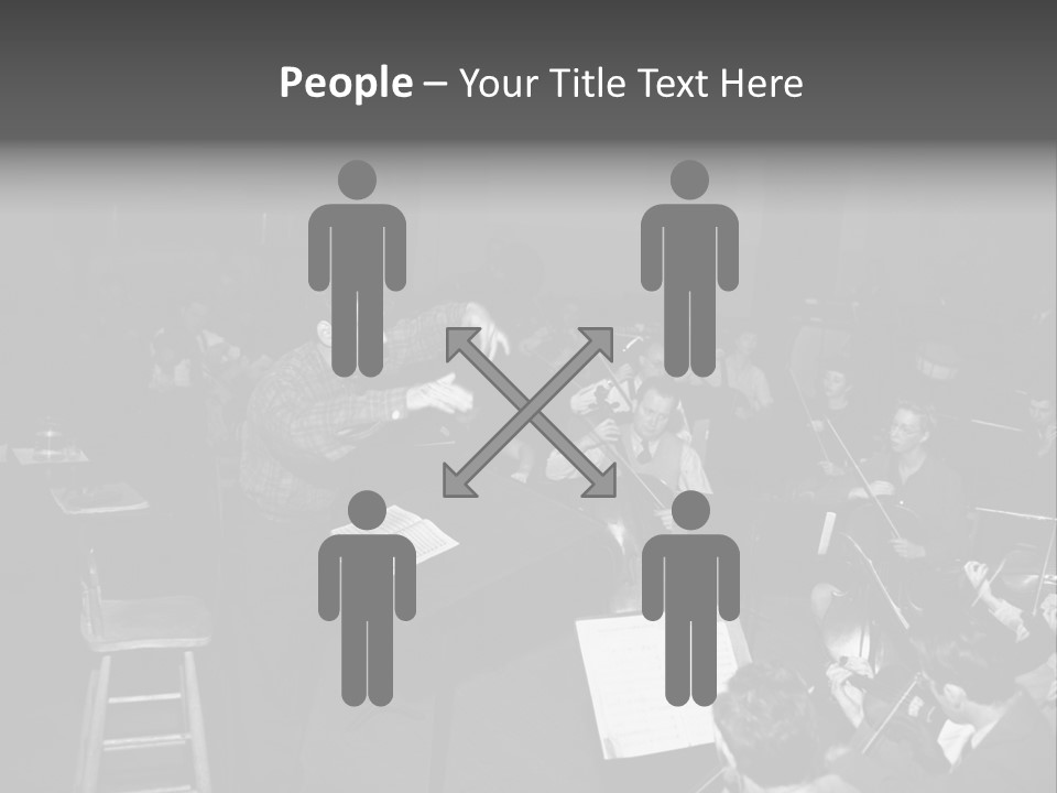Conductor And His Orchestra PowerPoint Template