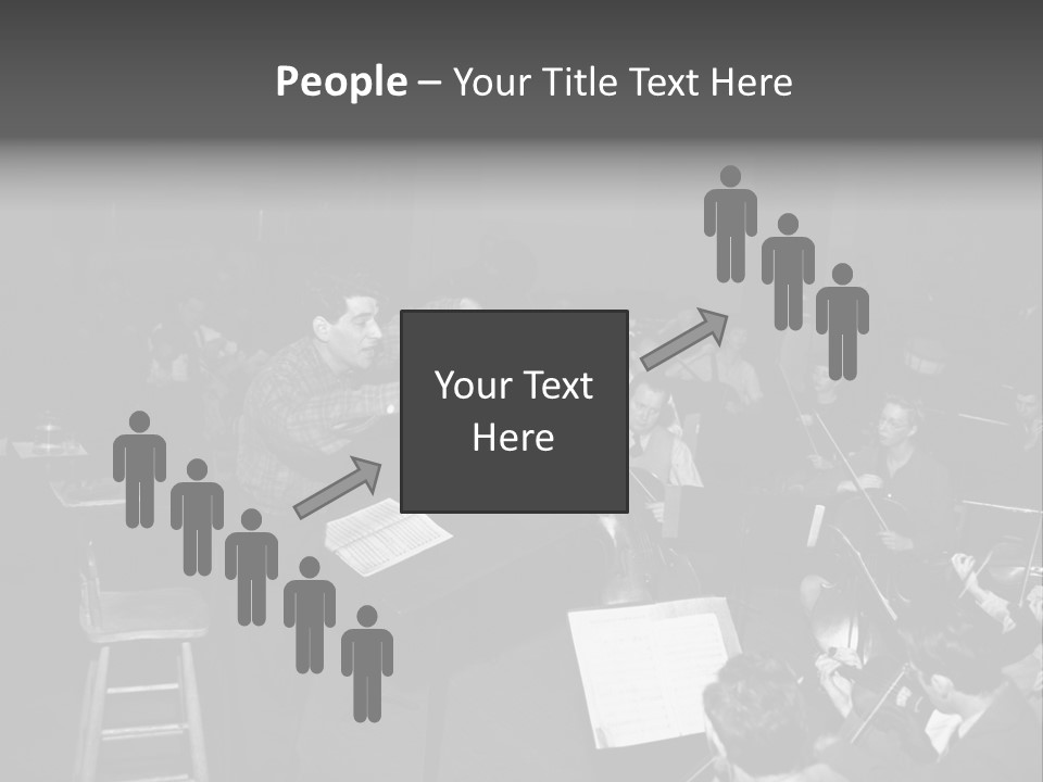 Conductor And His Orchestra PowerPoint Template