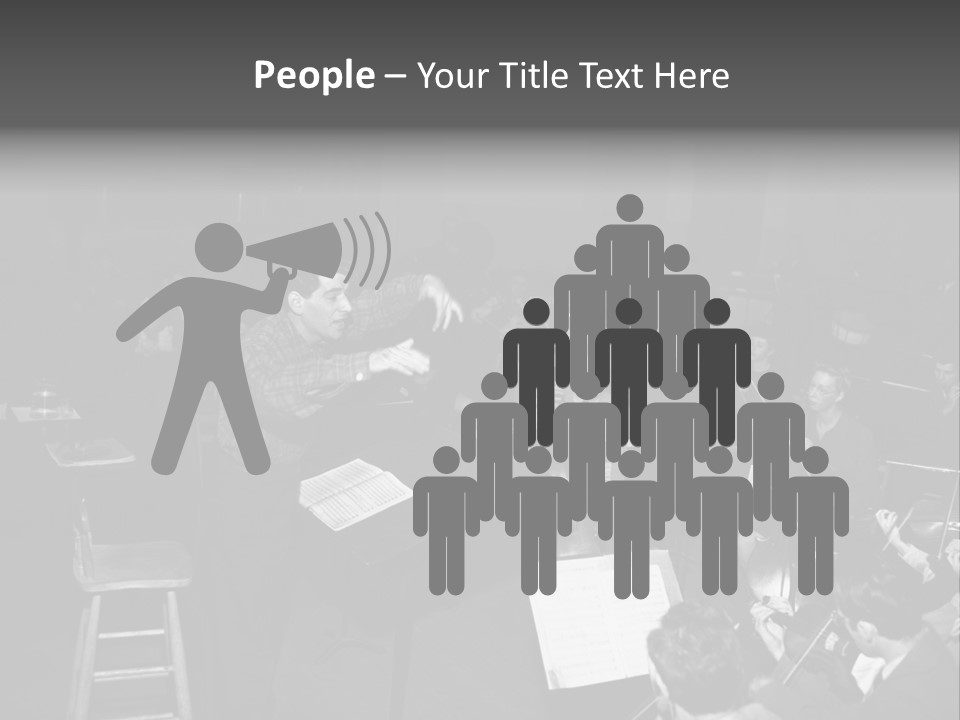 Conductor And His Orchestra PowerPoint Template