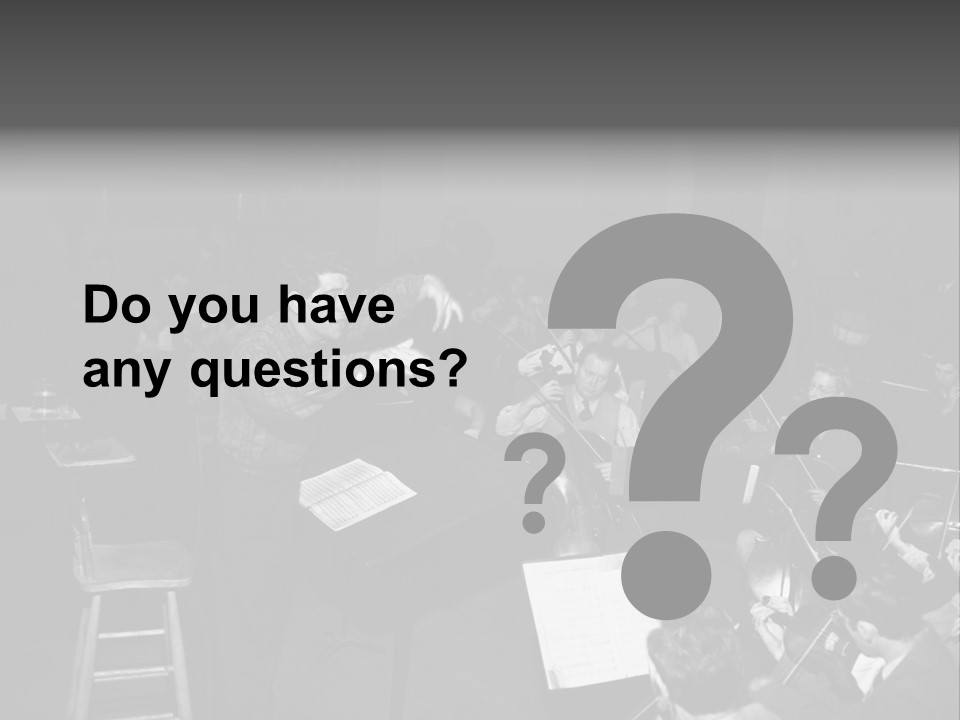 Conductor And His Orchestra PowerPoint Template