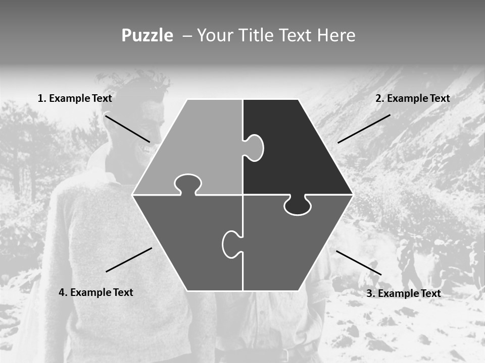 Men Smiling Vintage Photo PowerPoint Template